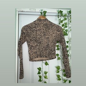 Brandy Melville Long Sleeve Cheetah Print